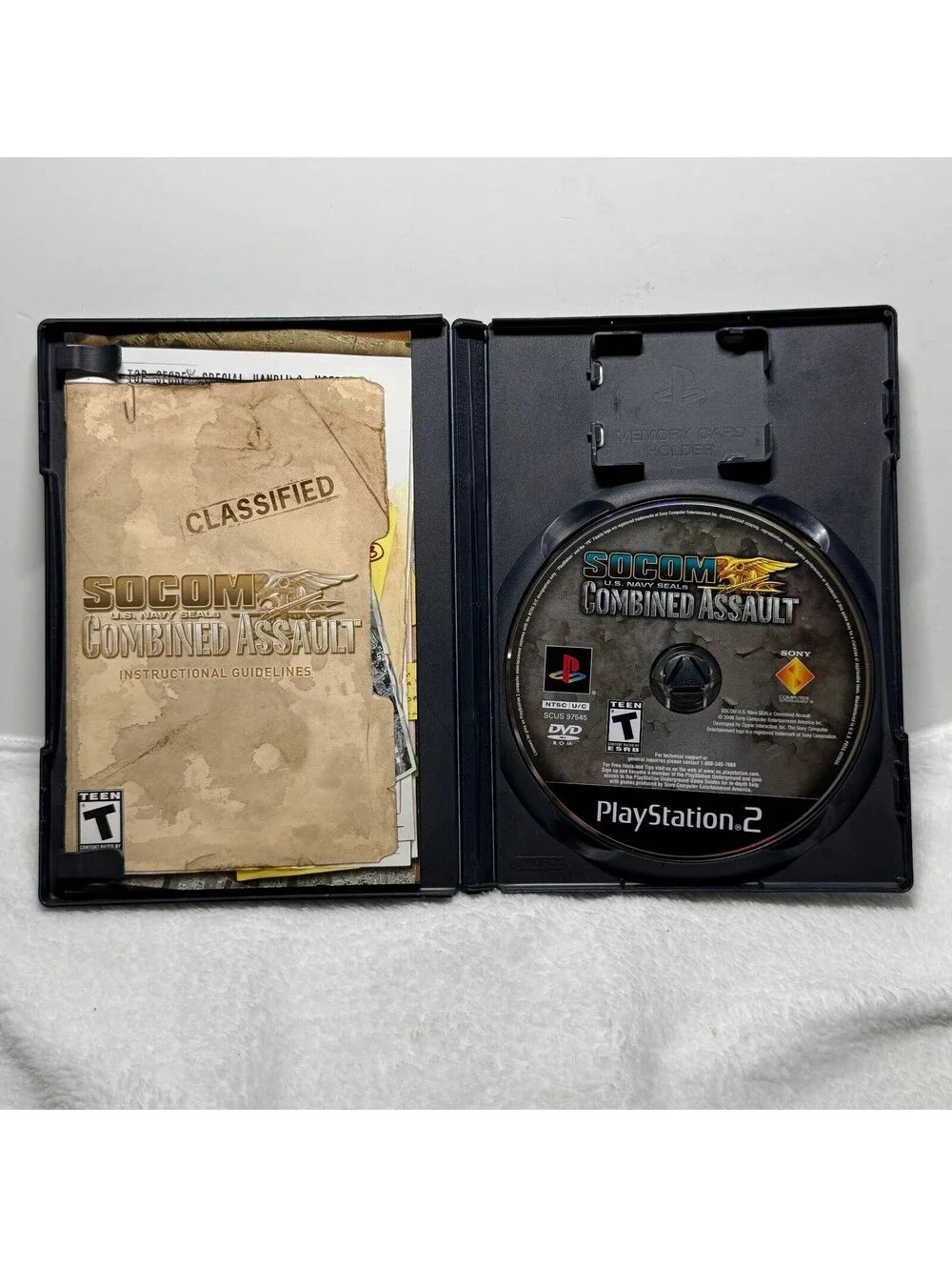 SOCOM U.S. Navy SEALs Combined Assault PS2 Complete CIB PlayStation 2
